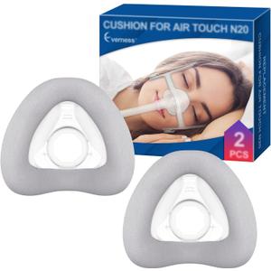 2 Packs Replacement Cushion (L) for AirTouch N20, Optimized Comfort & Secure Seal with Memory Foam (New Version), Superior Value & Durable Replacement Supplies by Everness(L)