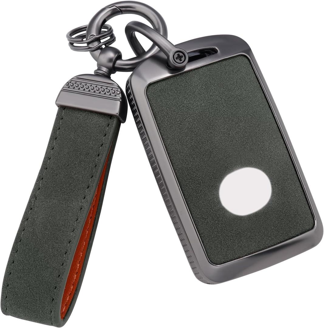 YO&YOYE Compatible with Mazda Key Fob Cover with Keychain, Model1-Green