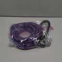 ZALER Long Dog Leash, 50 feet 30ft 20ft 15ft 10ft Dog Training Lead, Heavy Duty Check Cord Recall Leash for Dogs Training, Playing, Camping, or Backyard (15FT, Black Purple)