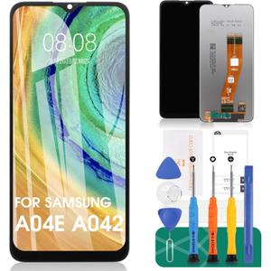 for Samsung Galaxy A04e Screen Replacement for Samsung A04e LCD Display for Samsung A04e LCD Digitizer Touch Screen Assembly Repair Kits A042F A042M Black