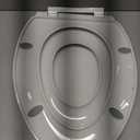 Elongated Slow Close Toilet Seat with Toddler Seat Built In, Potty Training Seat, Easy to Install and Remove, Never Loosen, White