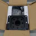 AXWHYS 4x4 Post Base 2 Pcs, (Inner Size 3.6x3.6) Post Anchors, 13GA Thick Solid Steel & Black Powder Coated,Deck Post Brackets Support Deck Base Plate Pergola Brackets Fence Kit Mailbox Mount