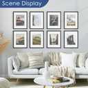 PEALSN 16x20 Picture Frame Set of 6, Display Pictures 11 x 14 with Mat or 16 x 20 without Mat for Wall Mounting Display, Poster Frames Collage for Wall Decor, Black.