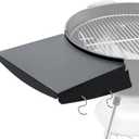 Upgraded Grill Table Shelf for Kettle Grills 22 Inch, Side Table Shelf Replaces Weber Master Touch & Original Charcoal Grill, Grill Accessories for Weber Kettle, Outdoor Steel BBQ Table Shelf