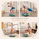 Lifepro Rumblex 4D Curved Vibration Plate Exercise Machine Triple Motor Vibrating Platform Machine with 7 Modes & 60 Speeds Full Body Vibration Plate for Lymphatic Drainage & at Home Workout