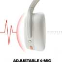 Skullcandy Crusher ANC 2 Wireless Over-Ear Bluetooth Headphones with Multi-Sensory Bass, Active Noise Cancelling, Up to 60 Hours Battery, Microphone for iPhone Android - Bone