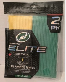 Turle Wax Elite Detail All Purpose Towels 16x20 in 2 Pack
