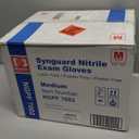 Basic Medical Blue Nitrile Exam Gloves, Latex-Free & Powder-Free Food-Safe House Cleaning Disposable Glove (1000 Pcs), M