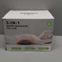 Smooth Triple Fusion 3-in-1 Back Massager Lumbar Pillow with Heat, Vibration & Traction Back Massager for Pain Relief DeepTissue.Relaxation Device for Home,Office,Car.Gift Idea Corded