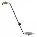 Vehicle Inspection Mirror/Under car Inspection Mirror - 12 Inch Diameter Security Mirror with Wheels and LED Light