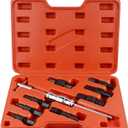 Blind Hole Collet Bearing Puller Set,9 pcs 8-32mm Inner Bearing Extractor Kit with Slide Hammer Insert Bearing Removal Tool