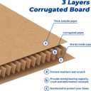 CRUGLA 100 Packs 4x4x2 Shipping Boxes for Small Business, Corrugated Cardboard Boxes Bulk for Shipping Packing Mailing