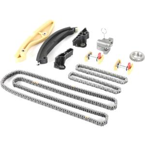 Timing Chain Kit Compatible with Explorer Taurus F-150 Mustang Edge Transit-150 250 350 HD 2011-2019 3.5L 3.7L, for MKS/MKZ 13-16 MKX 11-16 3.7L Engine Time Parts Tensioner, Crankshaft Gear, Guide (for Expedition-auto)