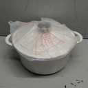 Enameled Cast Iron Dutch Oven  Umite Chef 5QT Pot with Lid & Cotton Potholders  HeavyDuty Cookware for Bread Baking, Braising, Stews, Roasting(Cream White)