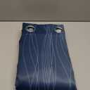 Estelar Textiler Blackout Curtains 90 Inches Long 2 Panels, Navy Blue and Greyish White Thermal Insulated Energy Saving Ombre Drapes for Bedroom,Light Blocking Grommet Curtains for Living Room,52Wx90L