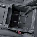 EDBETOS Center Console Organizer for 2021-2026 Chevy Tahoe/Suburban and 2021-2024 GMC Yukon, Fit Standard Console with Charging Socket Only, NOT for Power Sliding Console. Won't Block Original Tray