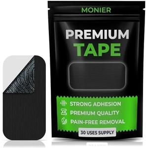 MONIER Premium Tape (30 Pack) - Pain Free Removal, Hypoallergenic, Latex Free & Gentle On Skin - Skin Friendly Adhesive Cotton Tape, Set of 31