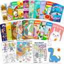 Elfew 20Pack Small Activity Books for Kids Age 4-8,8-12,Puzzles Books for Kids Party Favor Gift, Brain Game, Over 280 Different Games fit Classroom Activity, Boy and Girl Birthday Goodie Bag Stuffers