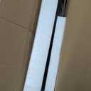 MLRDWLS C Shaped End Table, C Table with Wheels, TV Tray Table, Side Table for Living Room, Bedroom (Walnut Color) (18.1" D x 15.7" W x 24.8" H)