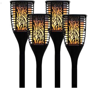 Theater Solutions TT100 Fully Wireless 240 Watt Rechargeable Battery Bluetooth Tiki Torch Speaker 4 Pack Lanterns Link Up to 99 Speakers Wirelessly, Black (TT100-2PR)