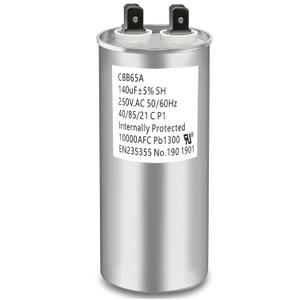 CBB65A Run Capacitor 250VAC 250V AC 140uF 140MFD 140 uF 40/85/21 C P1 50/60Hz 10000AFC PB1300