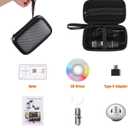 USB Digital Microscope 40X to 1000X, 8 LED Magnification Endoscope Camera with Carrying Case & Metal Stand, Compatible for Android Windows 7 8 10 11 Linux Mac (Not for iPhone/iPad)