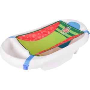 Cocomelon Baby 3-in-1 Sling and Seat Bath Tub with Removable Infant Support, Convertible Baby to Toddler Bath Tub with Seat, Shower Gift, Ages 0-24 Months
