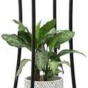YINMIT Plant Stand Indoor,Round Potted Holder Rack,Flower Pot Stand Shelf,Round Supports Rack,Corner Plant Shelf for Balcony Garden Patio Living Room,Black