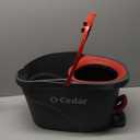 O-Cedar EasyWring Microfiber Spin Mop, Bucket Floor Cleaning System, Red, Gray, Standard