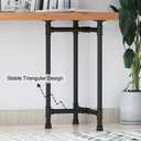 Industrial Table Leg Metal Pipe Desk Legs, Heavy Duty Vintage Furniture Legs, Dining Legs Coffee Table Bench Legs 28 inch Set of 2