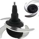 Blender 4 Blade Compatible with Ninja 64oz 72oz Food Processor Bowl Chopping Blade 319KKU770 8-Cup 9-Cup Pitcher CT682SP BL681A BL682 BL770 BL770AMZ and More