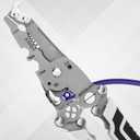 18 in 1 Foldable Wire Stripper, Foldable Multifunctional Wire Stripper Wire Stripping Pliers Wire Stripper Crimper Wire Crimping Tool for Electricians Home Construction DIY Crafts