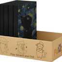 Cat Scratcher Box Art Dcor | Designer Cardboard Scratch Pads with Decorative Van Gogh-Inspired Design | Reversible Boards for Indoor Cats