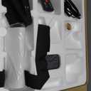 Under Desk Elliptical Machine, Electric Seated Pedal Exerciser, Mini Ellipse Leg Exerciser with Remoter, 12 Level Speeds, Forward & Reverse Direction, Manual & Auto Mode for Home Office (Black)