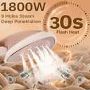 HAPAIS Steamer for Clothes,1800W Professional Clothes Steamer 360 Rotatable Ironing Board,30s Fast Heat, 2L Large Tank 60 Mins Steam, Garment Steamers for Suits, Wedding Dresses, Curtains, Cashmere
