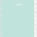 2026 Weekly Planner Refills for 11-Discbound Notebooks, Monthly Tabs, 11-Disc Punches, Letter Size, 8-1/2" x 11"