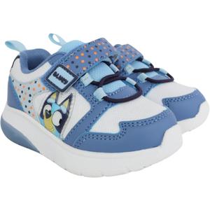 Bluey Lightup Sneakers Shoes for Toddler Boys Sizes 5-10 (White/ Blue, US Footwear Size System, Toddler, Numeric, Medium, 8)")