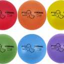 Champion Sports Rhino Skin Dodgeball Set  6 Soft Foam Dodgeballs with Tear-Resistant Coating, Grip Surface, Low Bounce, Mesh Bag, Indoor & Outdoor Playground or PE Class Ball Set  6 or 7