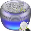 SIBAYS 118oz/3.5L Cat Water Fountain, Automatic Pet Water Fountain for Cats Indoor, Quiet Cat Fountain for Drinking with Water Level LED Light, Dog Water Bowl Dispenser Easy to Clean(FS75)