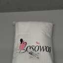 BOSOWOS Pillow Shams King Size Set of 2, Ultra Soft Breathable Quilted Embroidery Pillow Cases 20 x 36 Inches for Sleeping, Decorative Microfiber Bed Pillowcase Easy Care, White