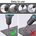 Step Drill Bits, 5PCS HSS Titanium Step Drill Bit Set, 50 Sizes High Speed Steel Step Bits for Metal with Aluminum Case
