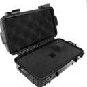 8'' Small Case with Pluck Customizable Foam Insert - IP67 Waterproof Hard Carrying Case for Portable Electronics, Protect Phone, Tools and Glass Accessories (8.6" x 4.9" x 1.9")