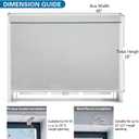 OUTPRIZE Cordless RV Blind, Blackout Camper Window Curtain Pleated Shade 49"W x 28"H