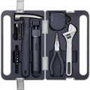 HOTO 18-Piece Tool Kit, Electric Screwdriver w/LED, 3 Torque, 10 Bits, Basic Home Tool Kit - Compact & Portable w/Hidden Buckle, Home Repair Set for DIY Projects/Dorm Repairs/Assembling