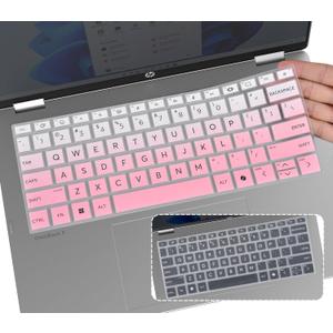 2PCS Keyboard Cover Skin for HP OmniBook 5 Laptop Next Gen AI 16" 16-fb Series 16-fb0000nr 16-fb0037nr 16-fb0027nr 16-fb0017nr 16-fb0135dx(NOT FIT OmniBook 5 16" 16-af/ ag/ ba/ bc Series)