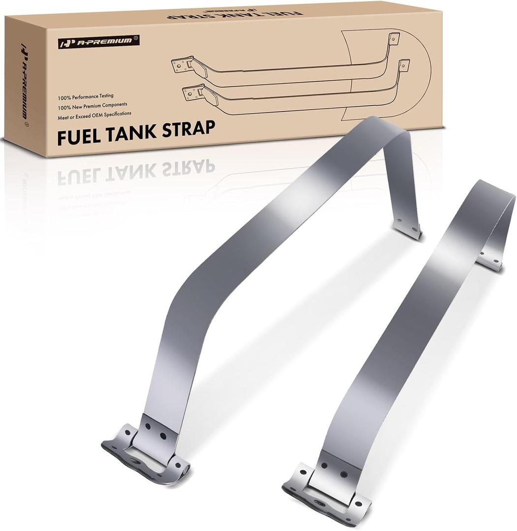 A-Premium Set of 2PCS Fuel Tank Straps Compatible with Toyota Tacoma, 2005-2012 & 2014-2020, (W/o Off-Road Package), Gray Color, Replace for# 7760104010, 7760204010