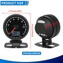 MH Tachometer 2.5" 60mm 9000RPM Boat Tachometer RPM Gauge Multicolor Backligt for AUTO Car Truck Marine