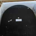 17.5 in. Black High Back Solid Rubber Wood Dining Chairs Set of 2 Windsor Chairs Wood Armless Chairs