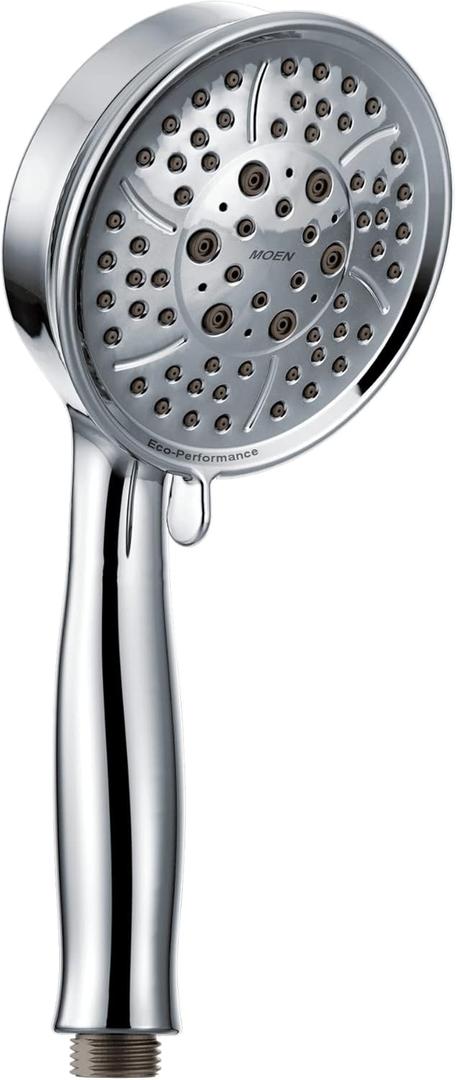 Moen Chrome Replacement 4-Function Eco-Performance Handheld Showerhead, 164927