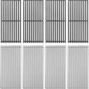 Cast Iron Grill Grates and Stainless Steel Emitter Plates for Char-Broil 463247311, 463231711, 463247512, 463271314, 463241414, 463224912, 463248208, 463247310, Kenmore 463268107 Gas Grills